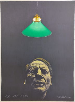 Hausner Rudolf Lithografie Radierung Lampe Selbstverhör