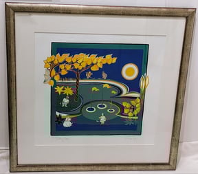 Kumpf Gottfried Farblithografie Putting Green