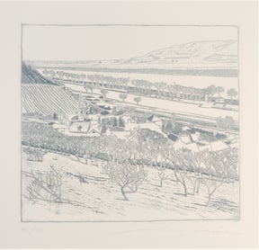 2 Winter im Dorf, Radierung