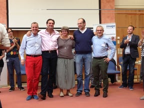 v.l.n.r.: Roland Bösel, Hans Giffey, Ilka Wiegrefe, Thomas Linzer, Martin Rotter