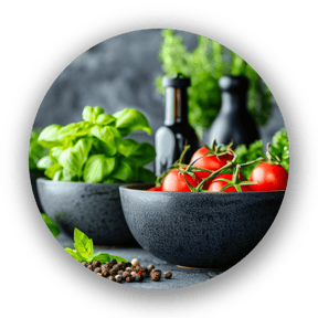 Küchenhelfer; Reibe; Mörser; Gewürzmühle; Mühle; Stempelmörser