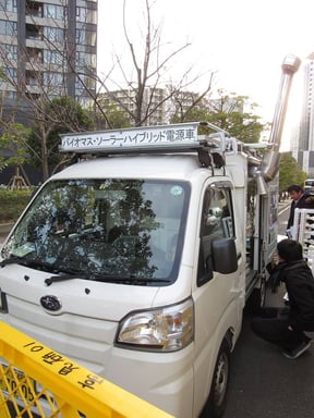 メディアで大きな話題を呼んだハイブリット電源車