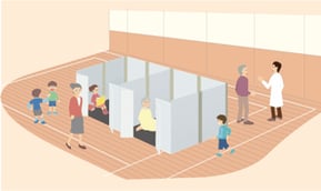 個室として使う「間仕切り」