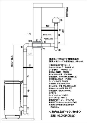 ペレットストーブ排気筒・排気管・煙突