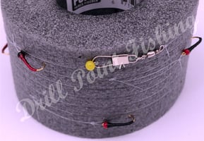 Drill Point Fishing Felchenhegenen sind optional auch ohne Blei erhältlich. Jetzt eine Wunschhegene selbst konfigurieren und online kaufen!  