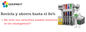 Recarga de cartuchos de tinta y toner