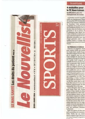 Le Nouvelliste, 06.03.14: Grenchen