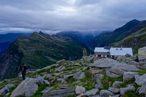 Morgenstimmung vor der Adulahütte