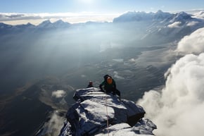 kurz unterhalb des berühmtesten «Alpen Gipfel's» 