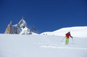 Vallée Blanche Abfahrt von der Aig. du Midi bis Chamonix