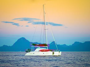 Exclusive catamaran charter romantic and private for couple just married french polynesia