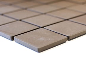 mosaico in ceramica antiscivolo non smaltato opaco colore marrone