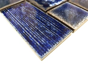 mosaico ceramica blu