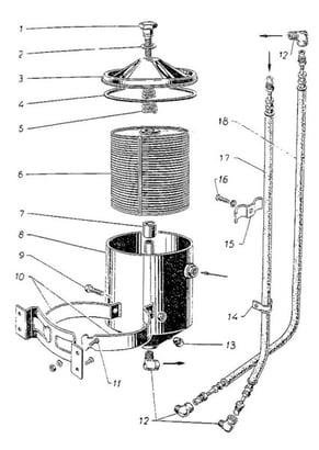 Nebenstromölfilter (Bild Nr. 009 Ersatzteilkatalog)