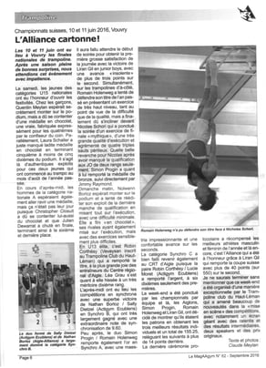 Journal MagAAgym d'Aigle-Alliance, septembre 2016