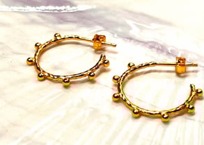 Creolen aus vergoldetem Silber