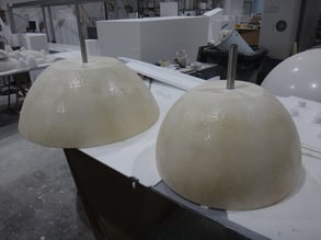 formas de revolución con eje, revestimiento fibra de vidrio, para cubrir con cerámica