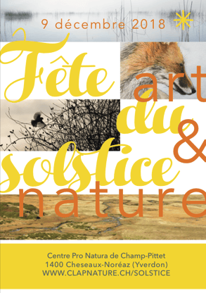 flyer de la fête du solstice 2018 décembre