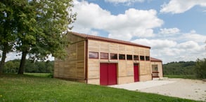 bardage châtaignier profil mi-bois