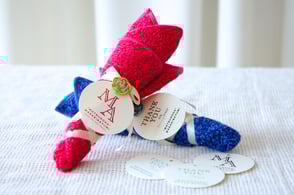 お花のラッピングで