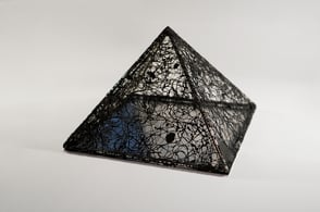 Katharina Lehmann, Future 2025 · Acrylic, thread, metal, mirror 