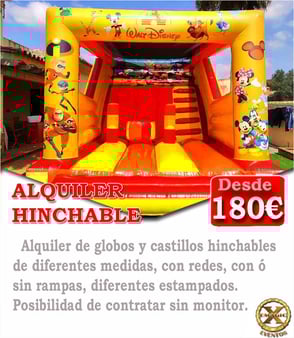 alquiler de globos hinchables en Cadiz