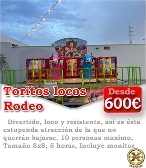 alquiler torito loco en Cádiz
