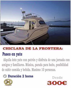 fiesta en barco chiclana
