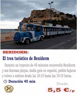 tren turístico Benidorm