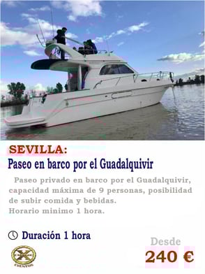 Fiesta en barco Sevilla