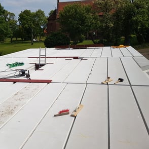 Hausbau mit Eigenleistung - das fertige Ytong Massivdach