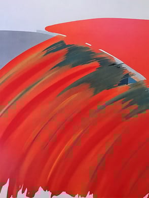 Viel Wasser, Öl auf Leinwand