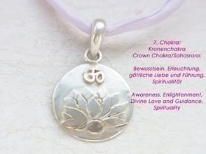 Schmuck mit Kronen Chakra Anhänger