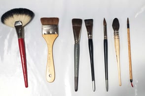 cours de peinture encre - Les outils pour l'encre