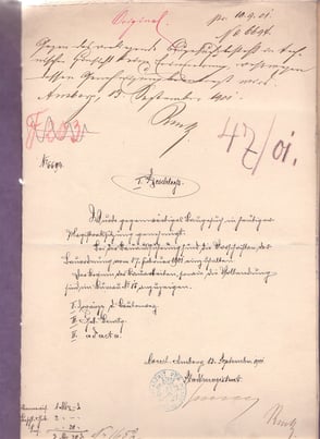 1901 Bauantrag Aussichtsturm