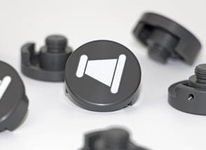 Housing and molding parts printed with a screen printing process