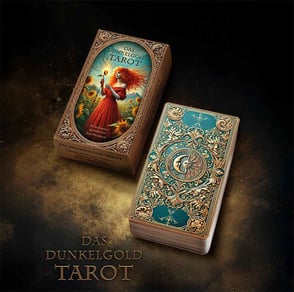 DAS DUNKELGOLD TAROT - Tarotkarten zwischen moderner Technologie und klassischen Symbolen