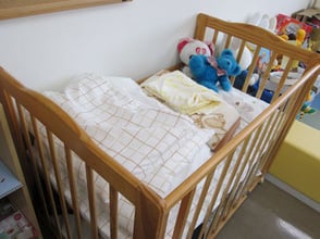 ベビーベッドもあります。