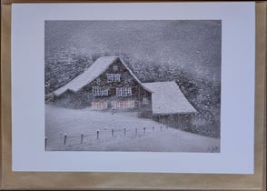 Daniel Gisler Kunst Künstler Maler Kunstmaler Karten Doppelkarten A5 Kunstkarten Geborgenheit Weihnachten Weihnachtskarten Winterkarten Trauerkarten Kondolenzkarten Krinau Toggenburg Wattwil Lichtensteig Ostschweiz St. Gallen