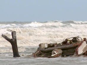stürmisches meer, estação do sol, klimawandel, korallenriffe, pernambuco tourismus, gott, atlantik, strand, barra de sirinhaém, sturm, ilha de santo aleixo