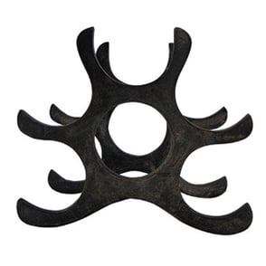 Wijnrek, Metaal, Flessenrek, Vintage, Zilver, Zwart