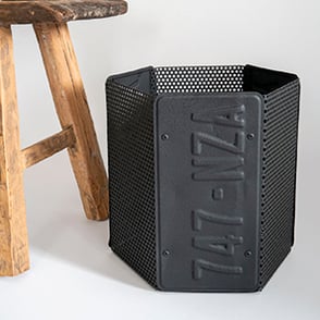 Prullenbak, Prullenmand, Zwart, Metaal