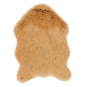 Schapenvacht, Imitatie vacht, Oker, Geel, Sheepskin
