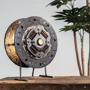 Product, Tafellamp, Cube, Yellow, Red