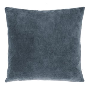 Sierkussen, Blauw, Steenblauw, 45x45cm, Gevuld kussen