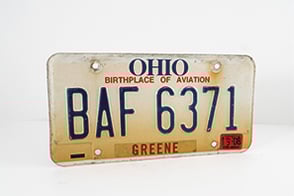 Product, Kentekenplaat, Licenseplate, Amerikaans,  Missouri 1995