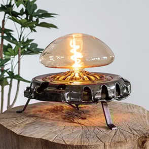 Product, Tafellamp, Cube, Yellow, Red