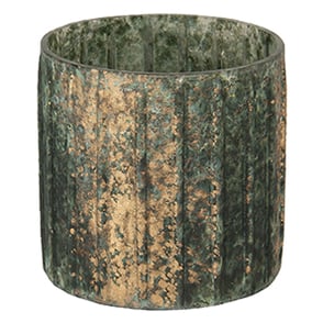 Waxinelichthouder, Groen, Goud, Glas, Woonkamer Decoratie