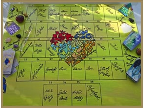 Lenormand Häuserschablone - Cardboard "Springtime"