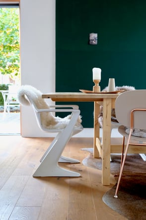 dieartige - Herbststimmung am Esstisch + Leinwand in Tannengrün